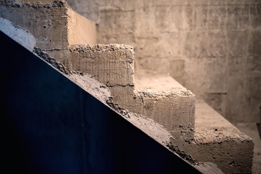 Finished reinforced concrete stairs in a Las Vegas property